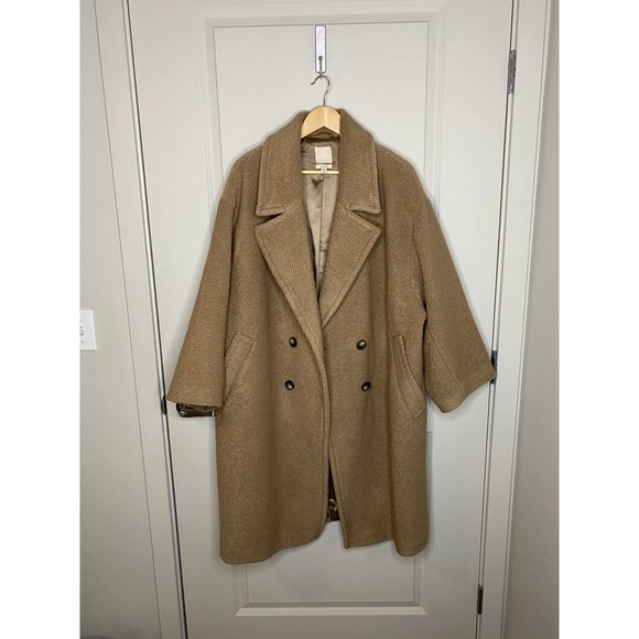 H&M Tan Pea Coat - Picture 4 of 9